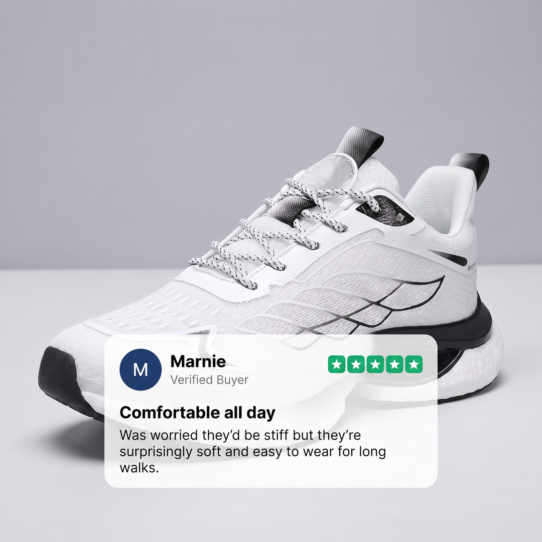 WIDE-TOE WALKING TRAINERS