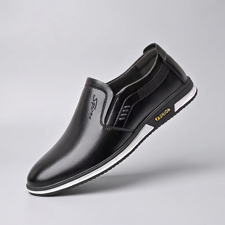 RUPERT SMART LEATHER TRAINERS