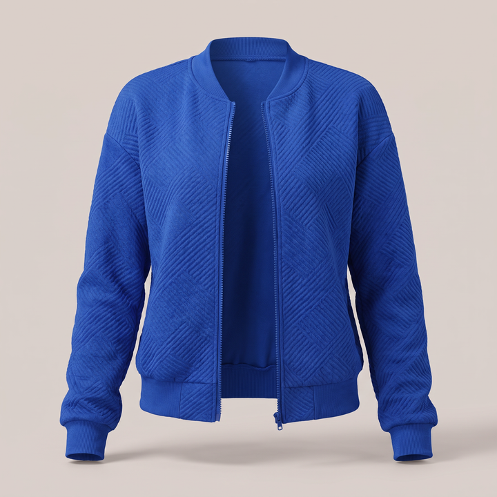 EVELYN STATEMENT CHEVRON JACKET
