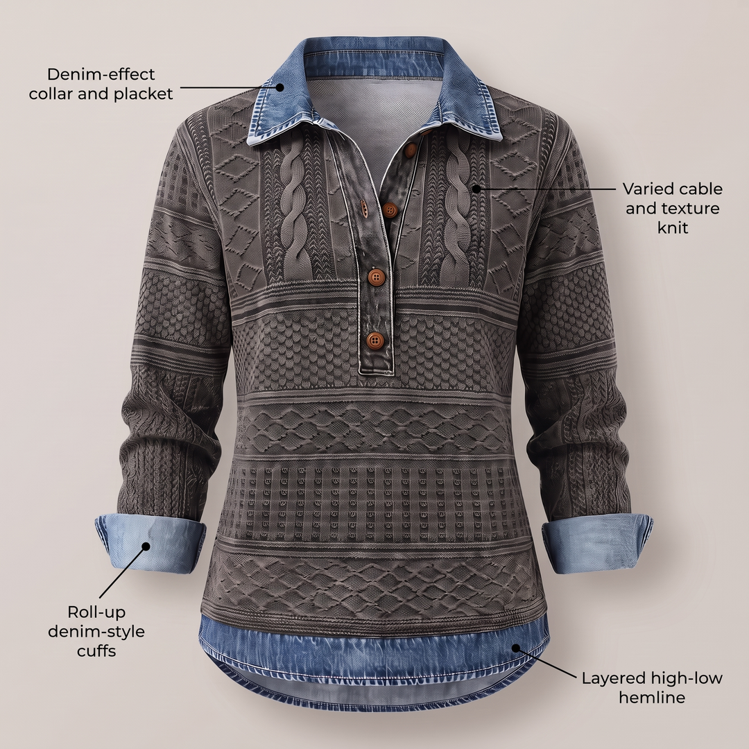 NIVELLE MODERN HALF-BUTTON Jumper