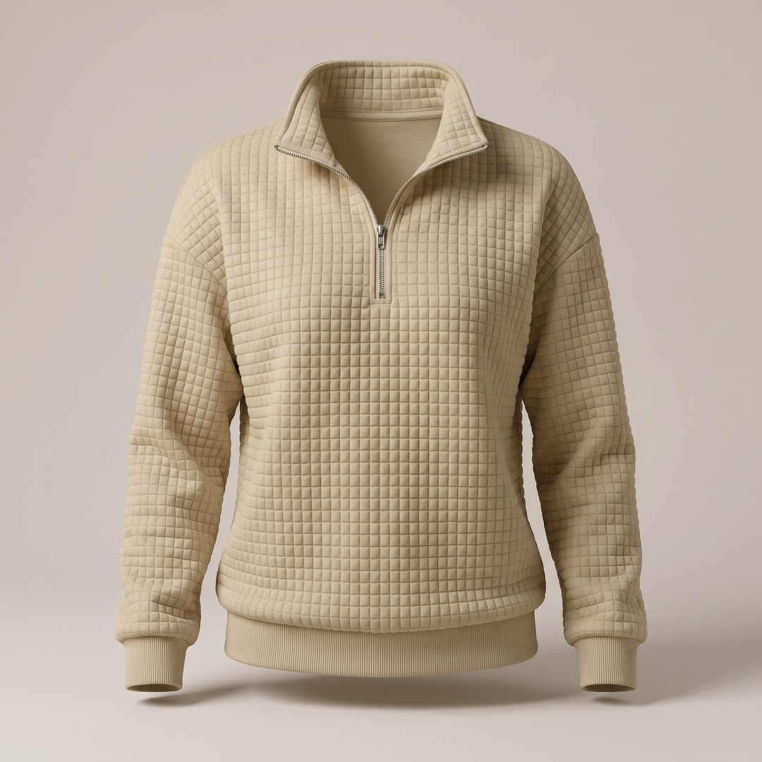 ROSALIE TEXTURED ZIP Jumper