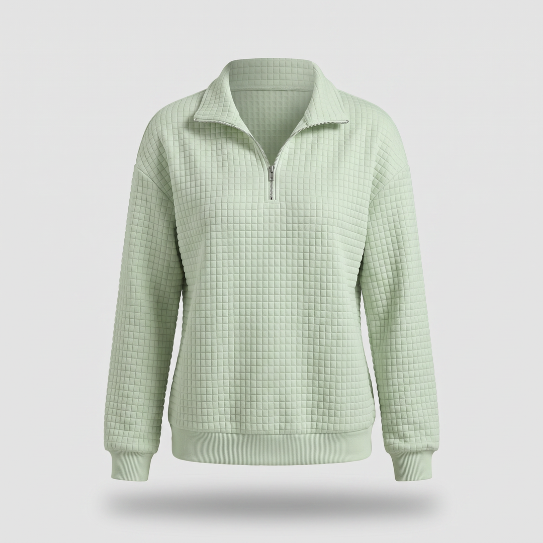 ROSALIE TEXTURED ZIP Jumper