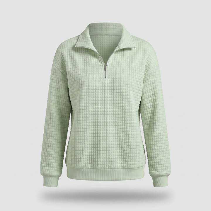 ROSALIE TEXTURED ZIP Jumper