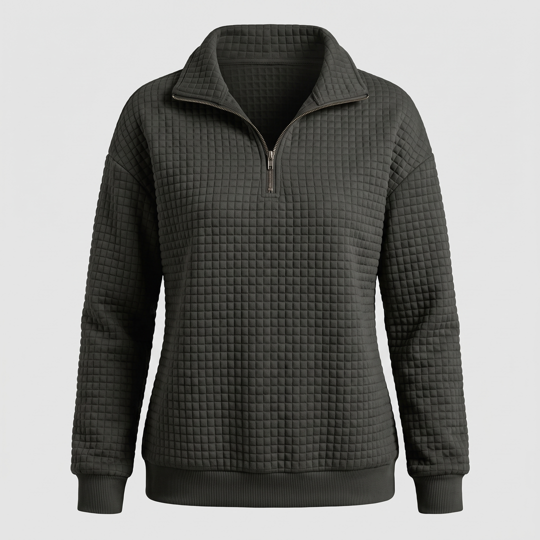 ROSALIE TEXTURED ZIP Jumper