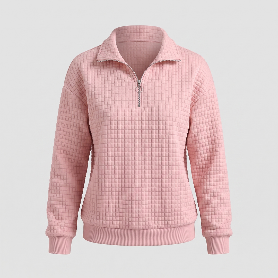 ROSALIE TEXTURED ZIP Jumper