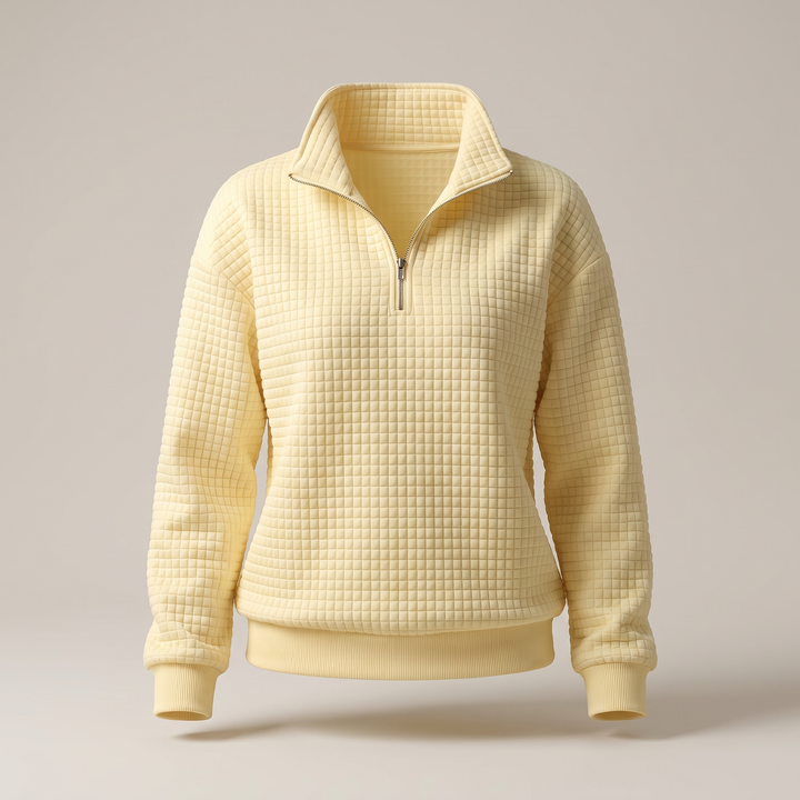 ROSALIE TEXTURED ZIP Jumper