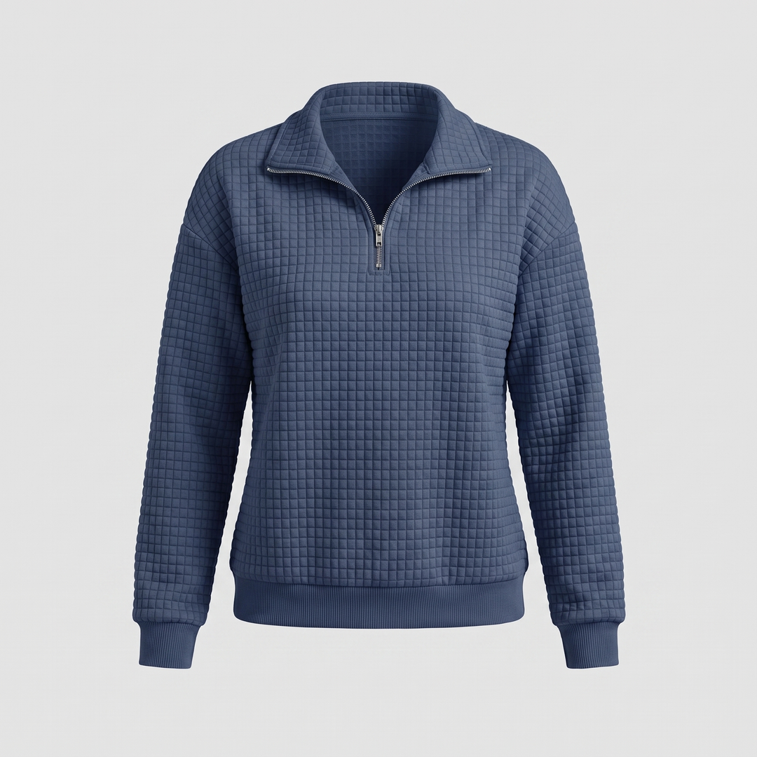 ROSALIE TEXTURED ZIP Jumper