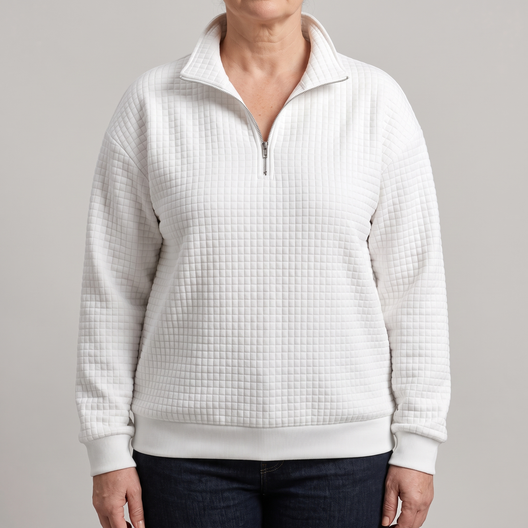ROSALIE TEXTURED ZIP Jumper