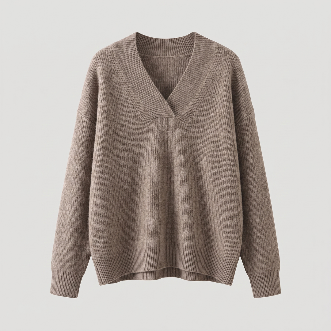 CAMILLE COZY V-NECK KNIT