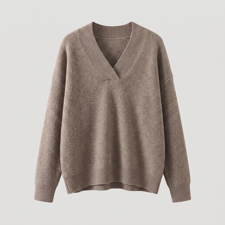 CAMILLE COZY V-NECK KNIT