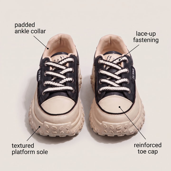 MAISIE RETRO PLATFORM TRAINERS
