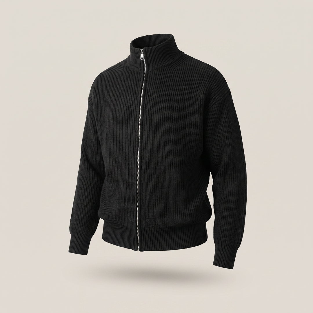 HOLLIS SMART-CASUAL ZIP CARDIGAN