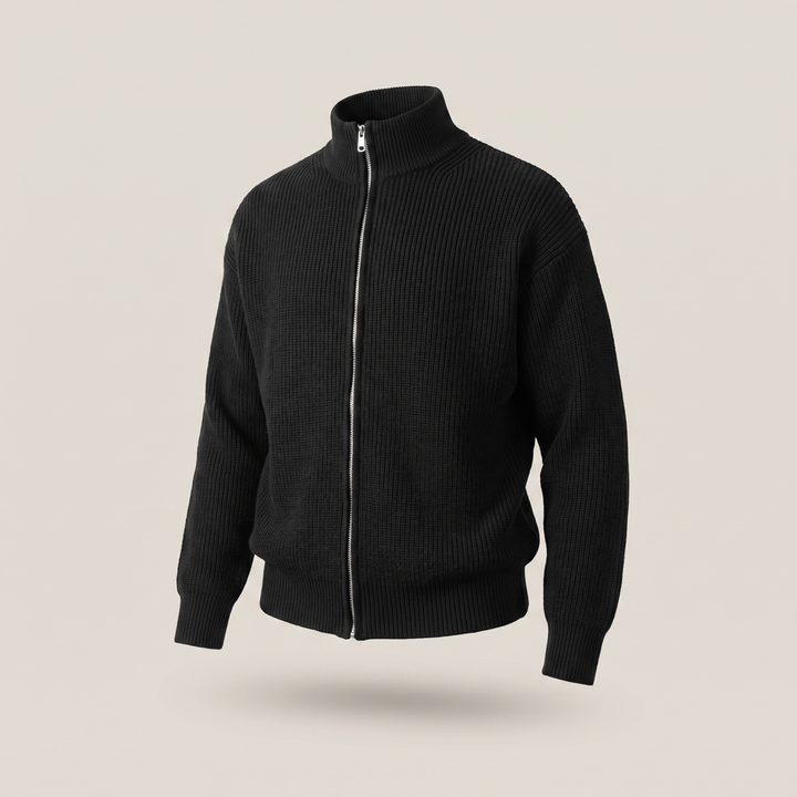 HOLLIS SMART-CASUAL ZIP CARDIGAN