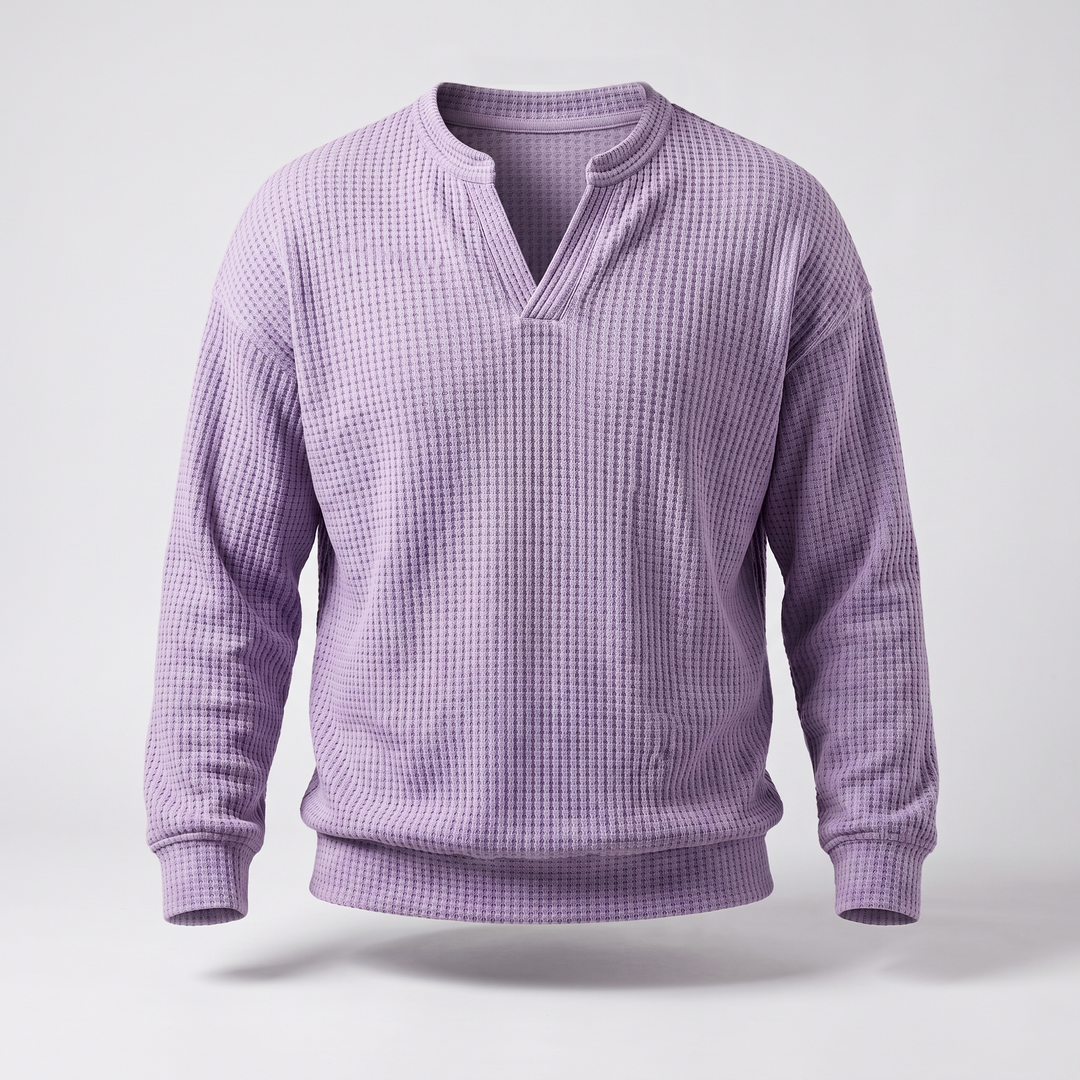COSY LAYER WAFFLE TOP