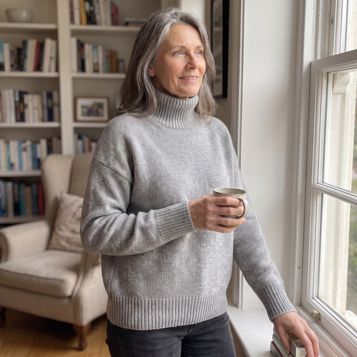 ISABELLA CASHMERE HIGH-NECK Jumper