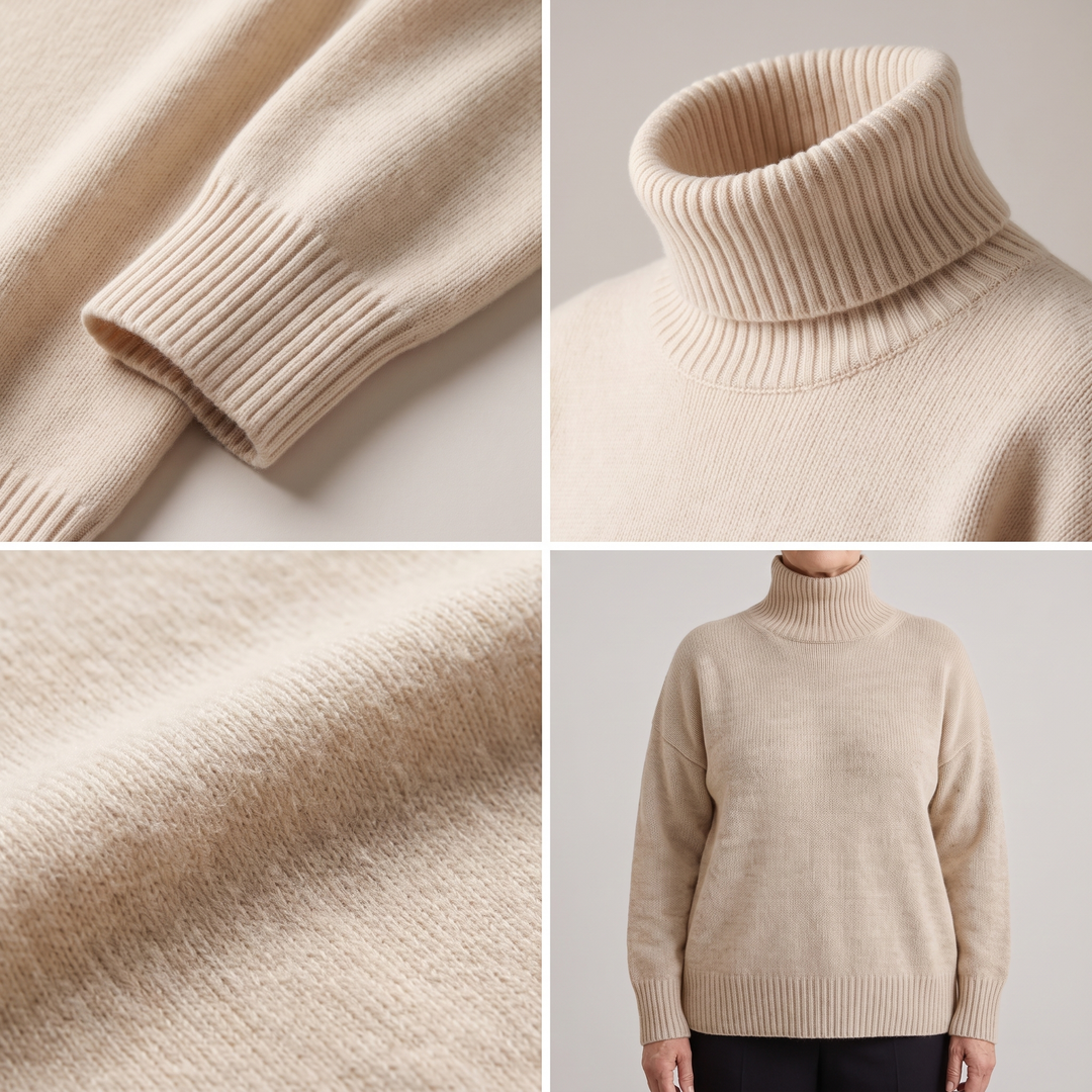 ISABELLA CASHMERE HIGH-NECK Jumper