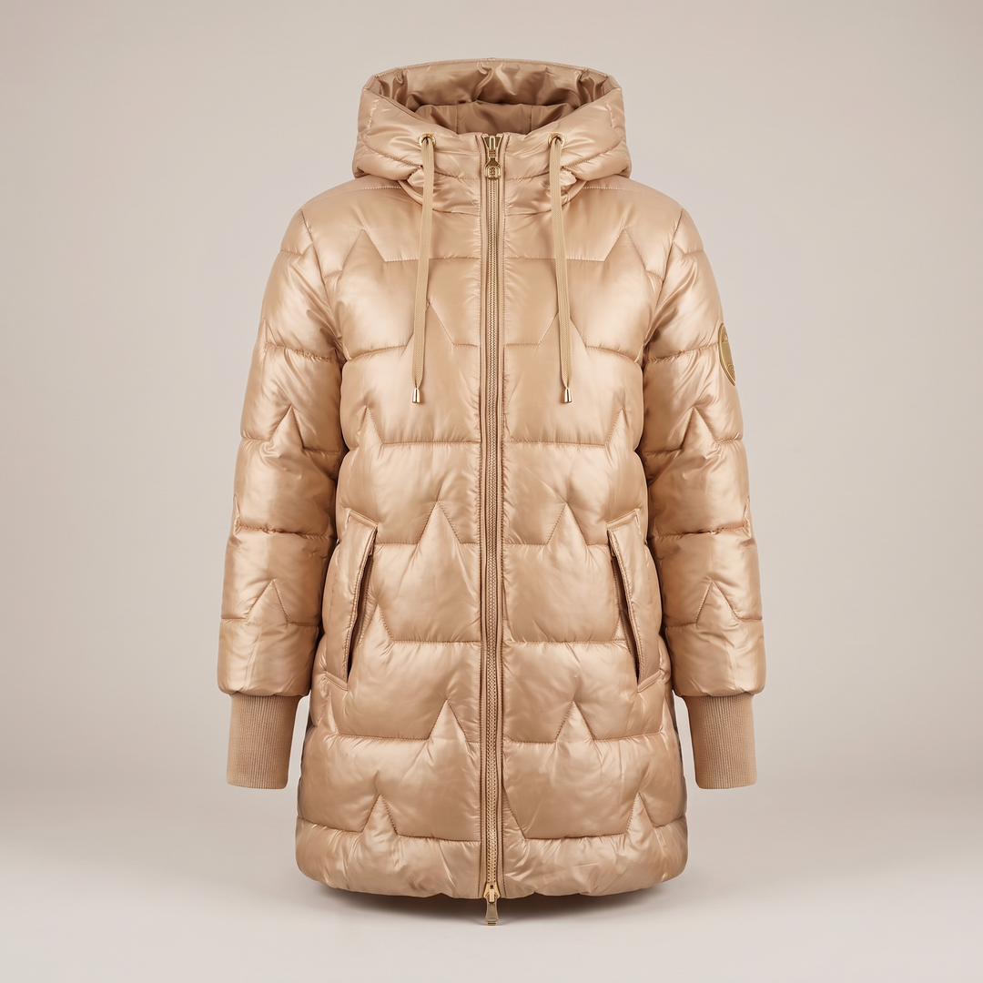 LUXURY WARM HOODED COAT