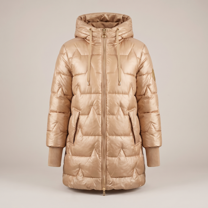 LUXURY WARM HOODED COAT