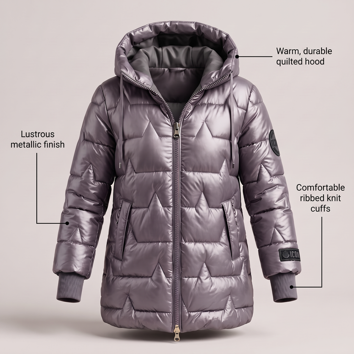 LUXURY WARM HOODED COAT