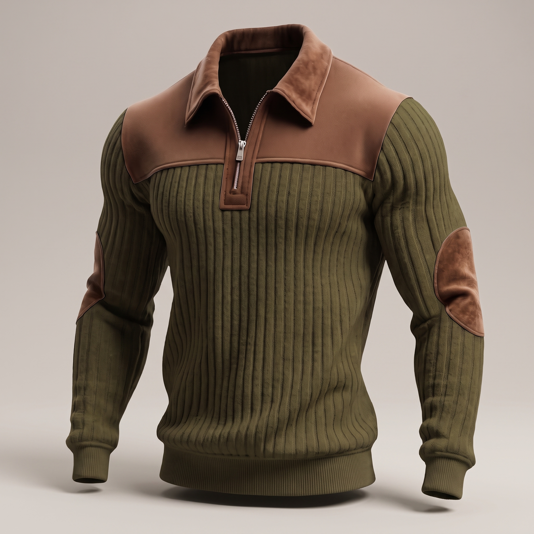 HERITAGE HALF ZIP KNIT JUMPER