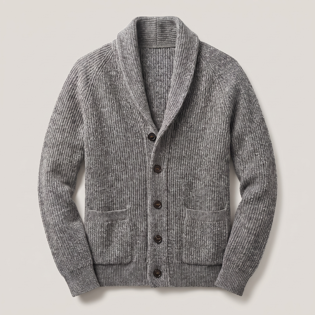 CLASSIC SHAWL COLLAR CARDIGAN