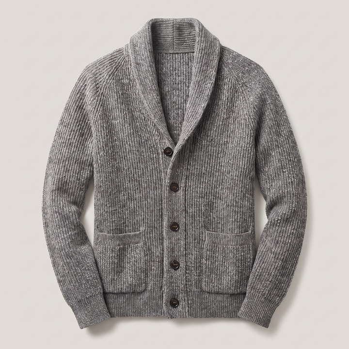 CLASSIC SHAWL COLLAR CARDIGAN