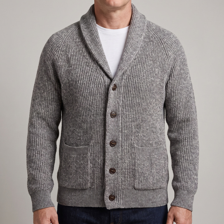 CLASSIC SHAWL COLLAR CARDIGAN
