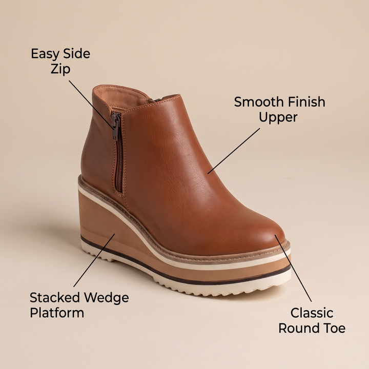 TIMELESS WEDGE ANKLE BOOTS
