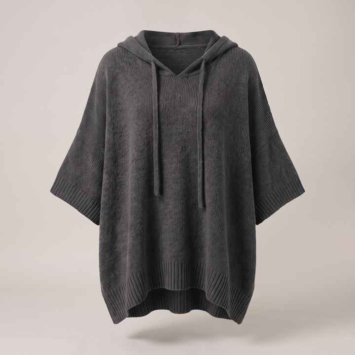 SOFT DRAPE HOODED JUMPER
