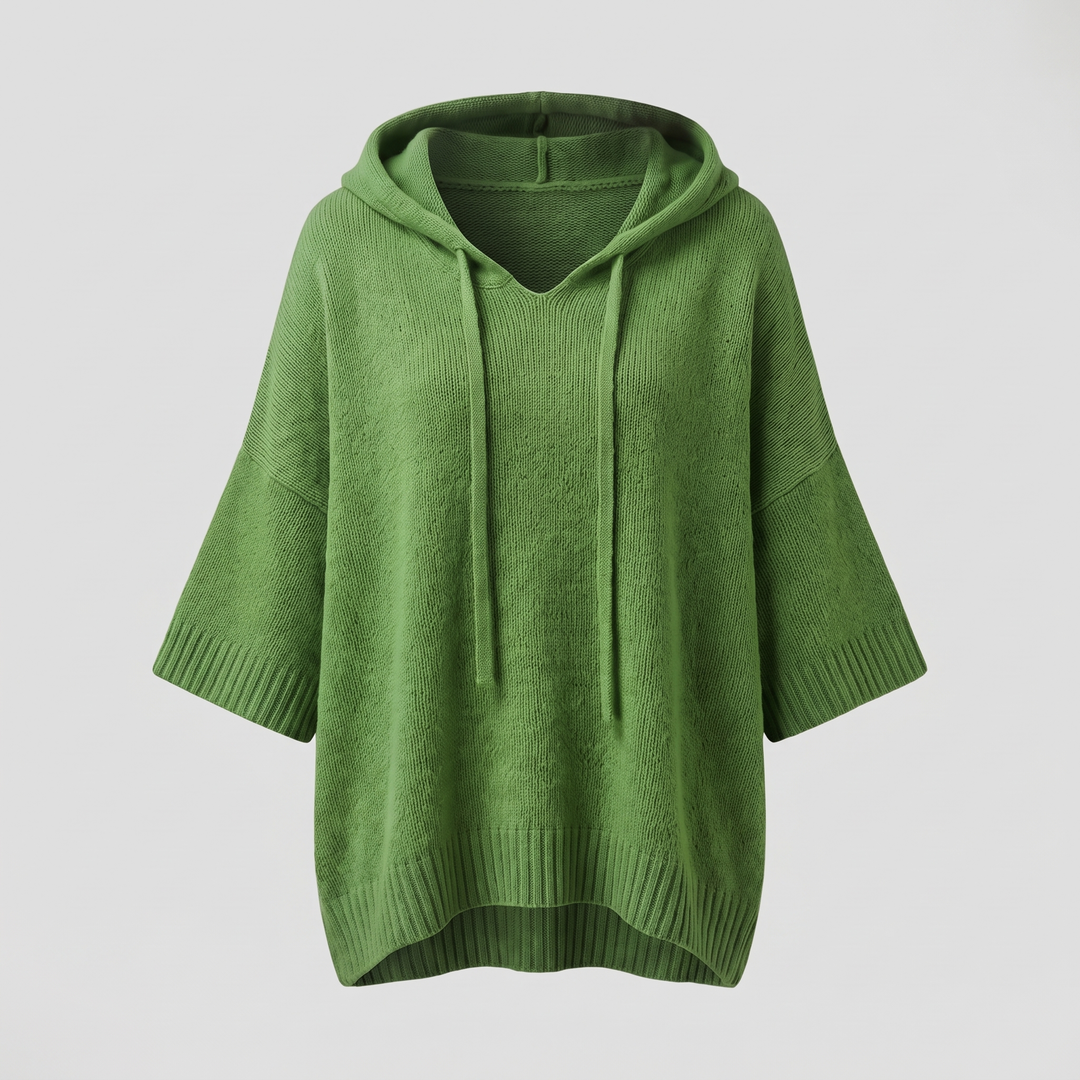 SOFT DRAPE HOODED JUMPER