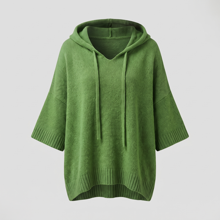 SOFT DRAPE HOODED JUMPER
