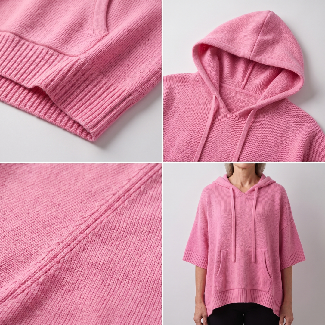 SOFT DRAPE HOODED JUMPER
