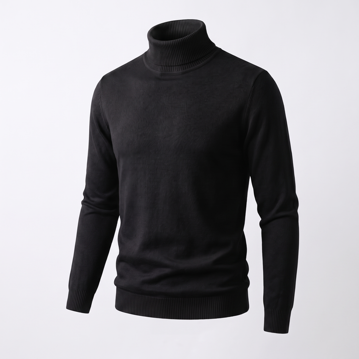 ELEGANT CASHMERE ROLL NECK KNIT