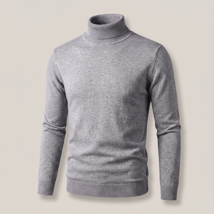 ELEGANT CASHMERE ROLL NECK KNIT