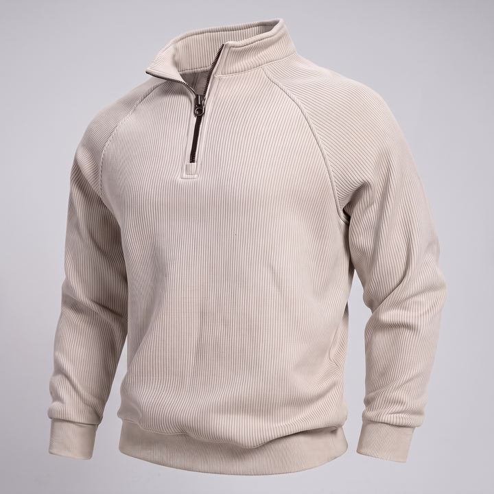 CLASSIC RIBBED HALF ZIP JUMPER