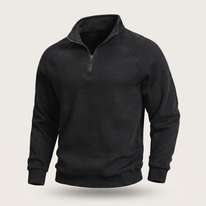 CLASSIC RIBBED HALF ZIP JUMPER