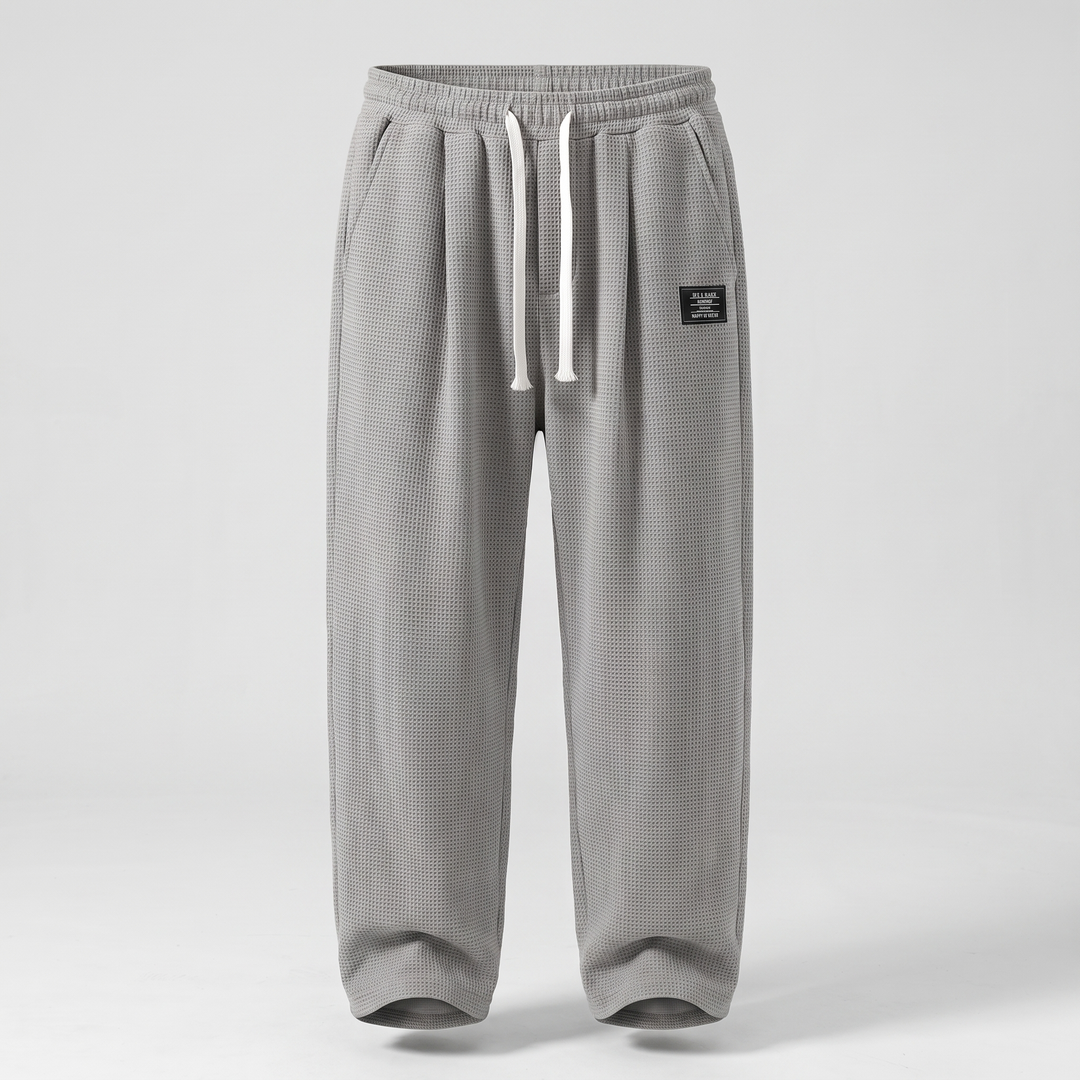 TEXTURED RELAXED FIT TROUSERS