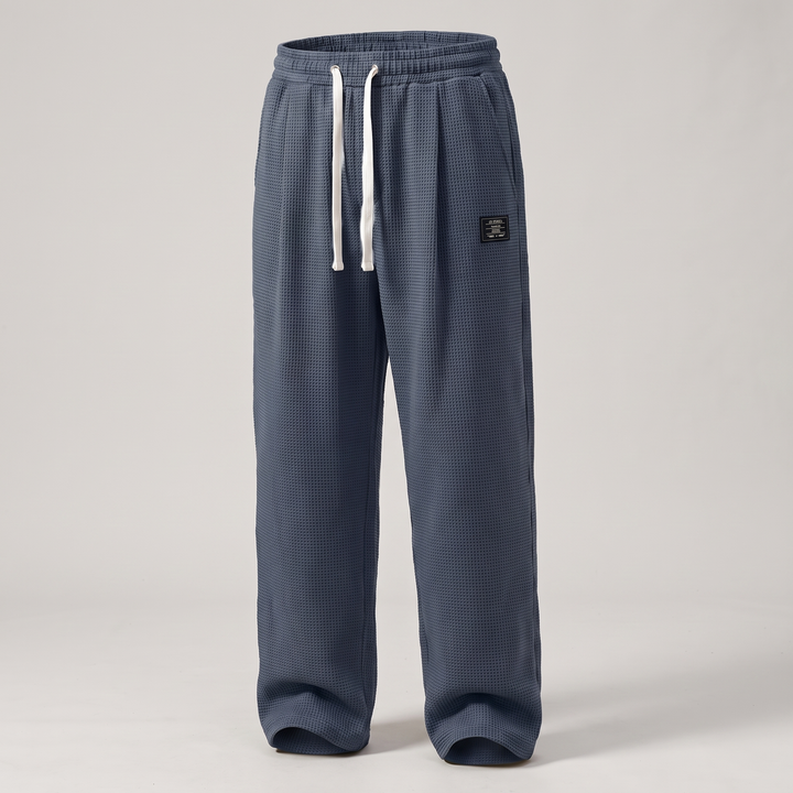 TEXTURED RELAXED FIT TROUSERS