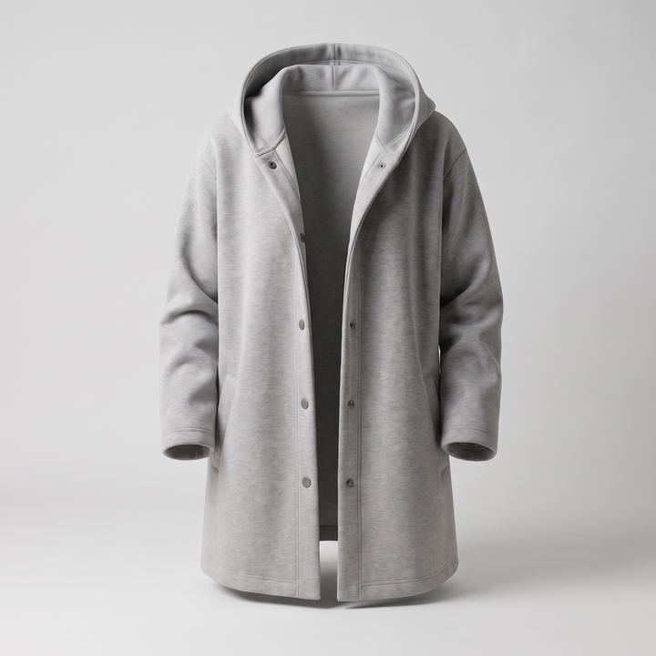 CLASSIC HOODED BUTTON COAT