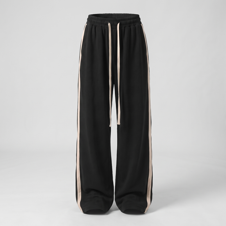 RELAXED WIDE LEG TRACK TROUSERS