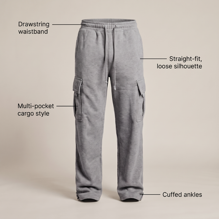 RELAXED MULTI POCKET JOGGER TROUSERS