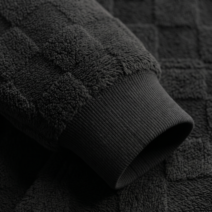 COSY WAFFLE KNIT HOODIE