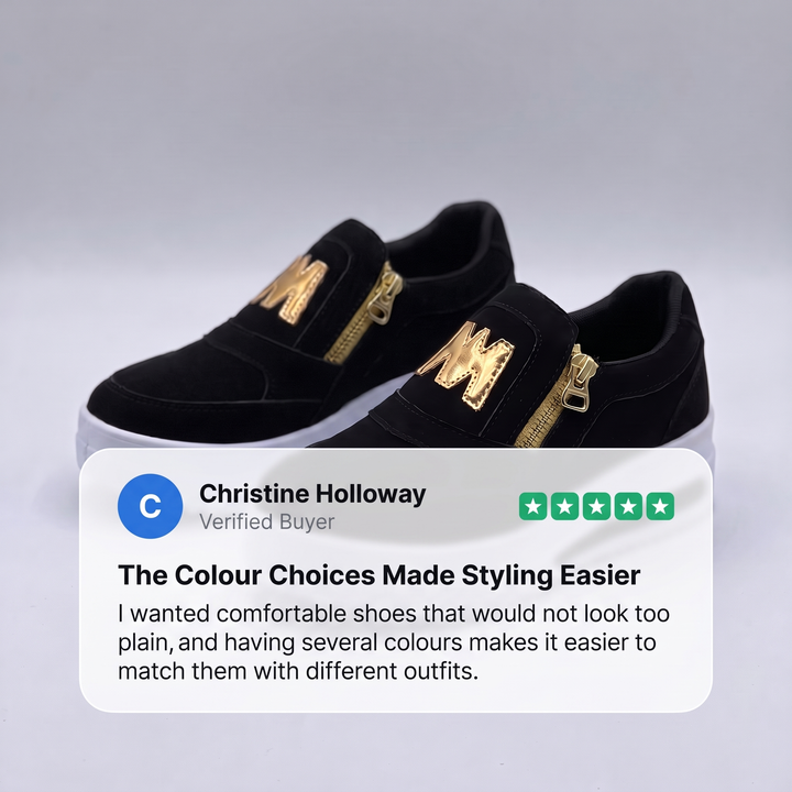 CUSHIONED SLIP ON TRAINERS