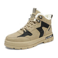 Men's high-top winter boots with plush lining