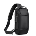 Men's anti-theft sling bag with combination lock