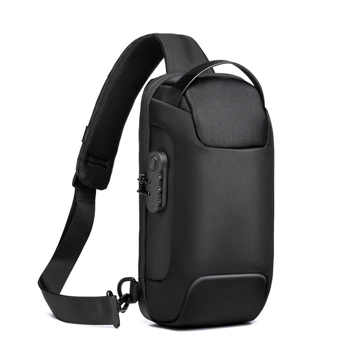 Oliver | Men's Anti-Theft Sling Bag with Lock and USB Port