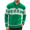 Man in a snowflake Christmas jumper