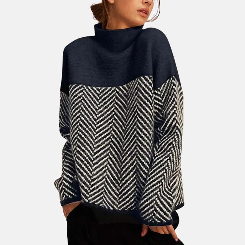 LILA HERRINGBONE KNIT Jumper