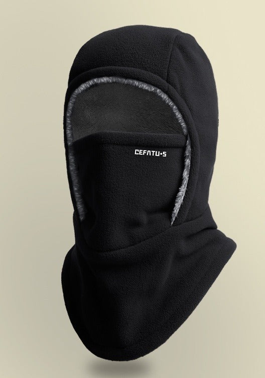 Lottie | Fleece Hooded Balaclava with Pull-Down Face Cover