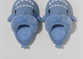 Shark slippers with fluffy removable lining